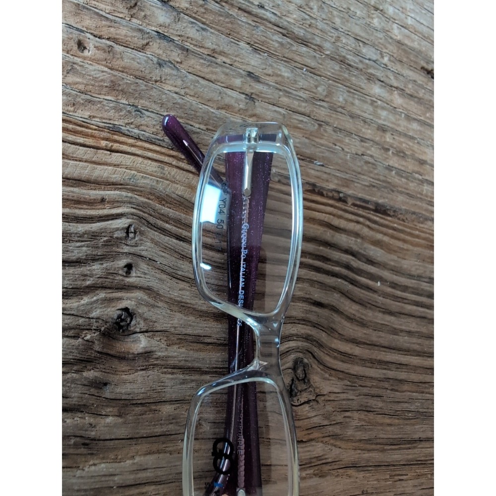 Eyeglasses Frames Purple Bling Studded Gianni Po GP Y04C 50-17-140 Full Rim New - Picture 9 of 16